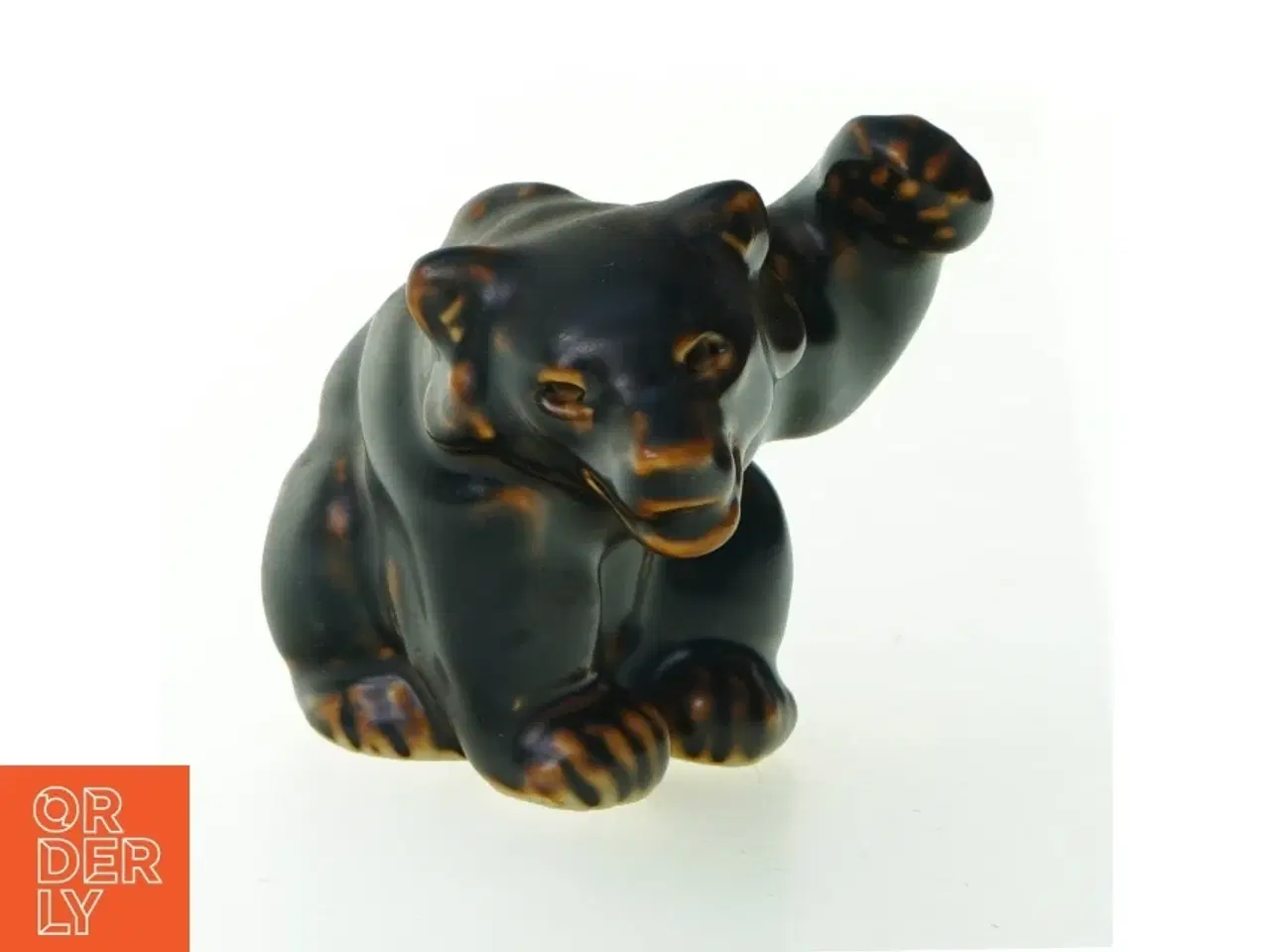 Billede 1 - Bjørneunge i stentøj 21433 fra Royal Copenhagen (str. 9 x 5 cm)
