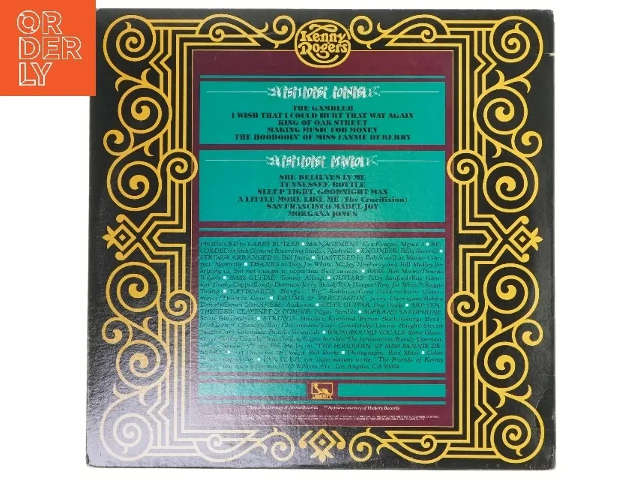 Billede 2 - Kenny Rogers the Gambler LP fra Kenny Rogers