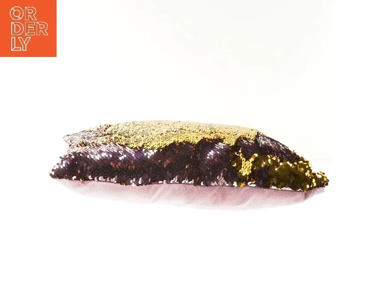 Billede 2 - Pude med skinnende pallietter (str. 36x36 cm)