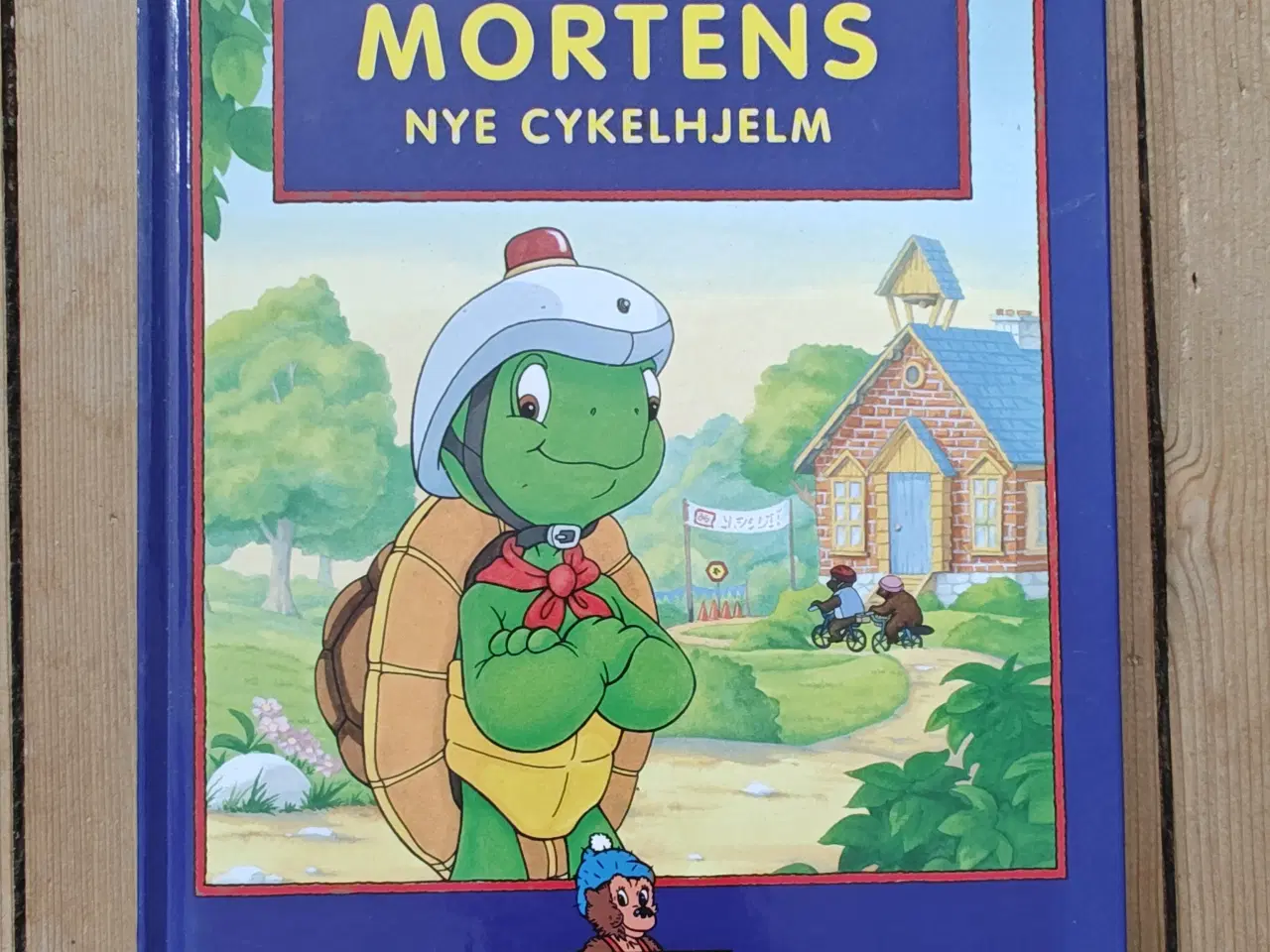 Billede 1 - Morten Skildpaddes nye cykelhjelm Mortens