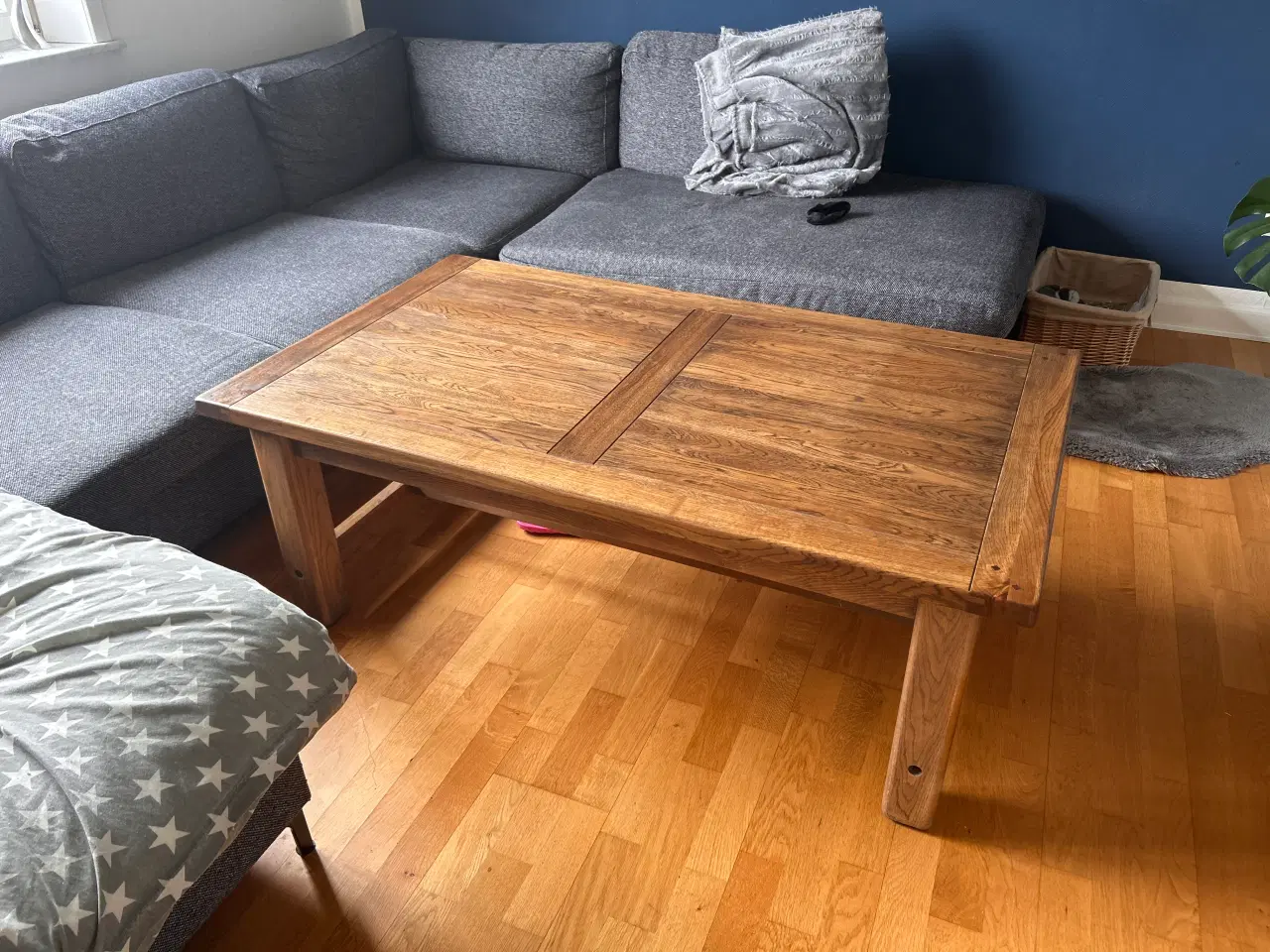 Billede 2 - Sofabord i massiv egetræ 