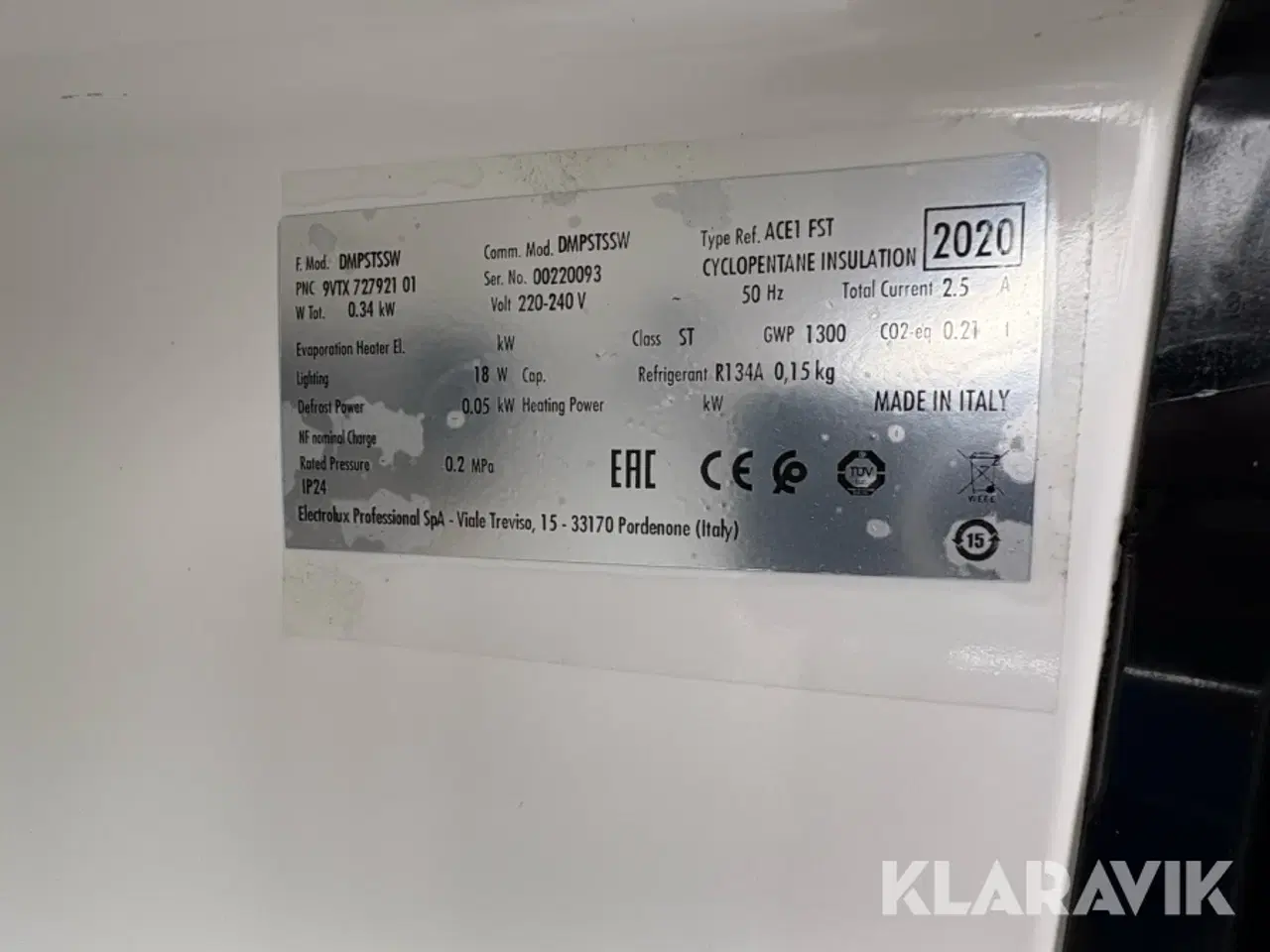 Billede 8 - Fadøls anlæg Electrolux DMPSTSSW