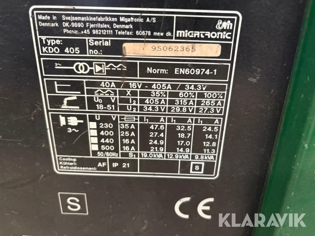 Billede 5 - Svejsemaskine Migatronic KDO 405