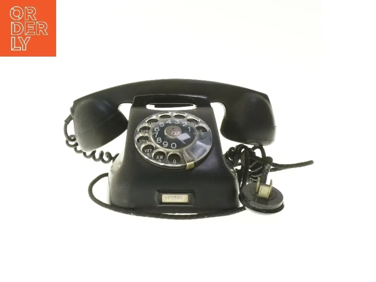 Billede 1 - Retro drejeskivetelefon (str. 19,5x14,5 cm)