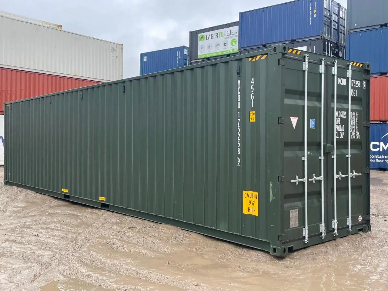 Billede 11 - Står i Hvidovre NY 40 fods HC Container i Grøn 