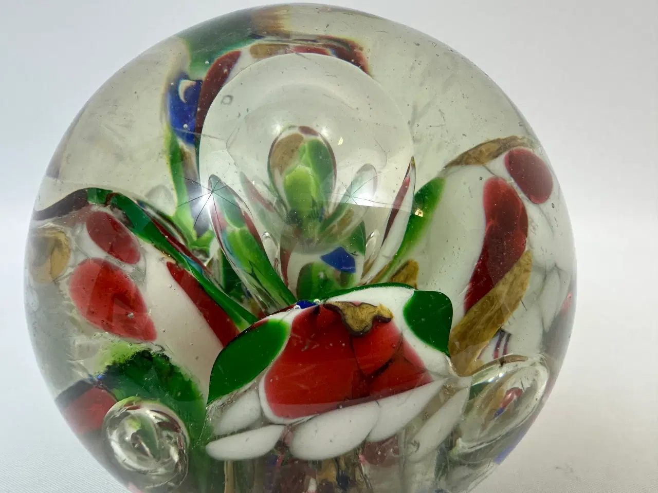 Billede 4 - Ældre brevpresse i glas