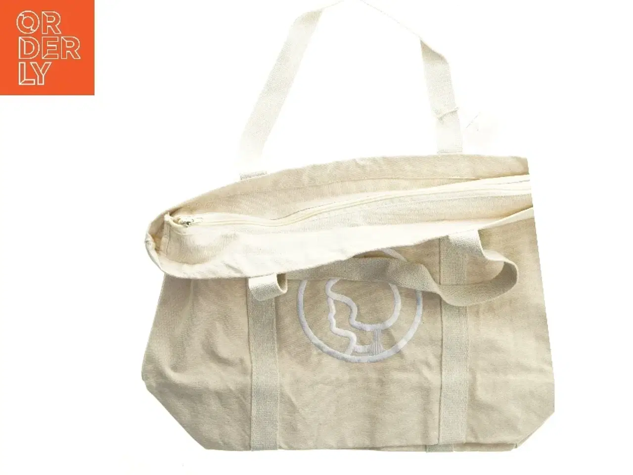 Billede 3 - Stor hvid mulepose fra Irma med logo fra Irma (str. 53x37 cm)