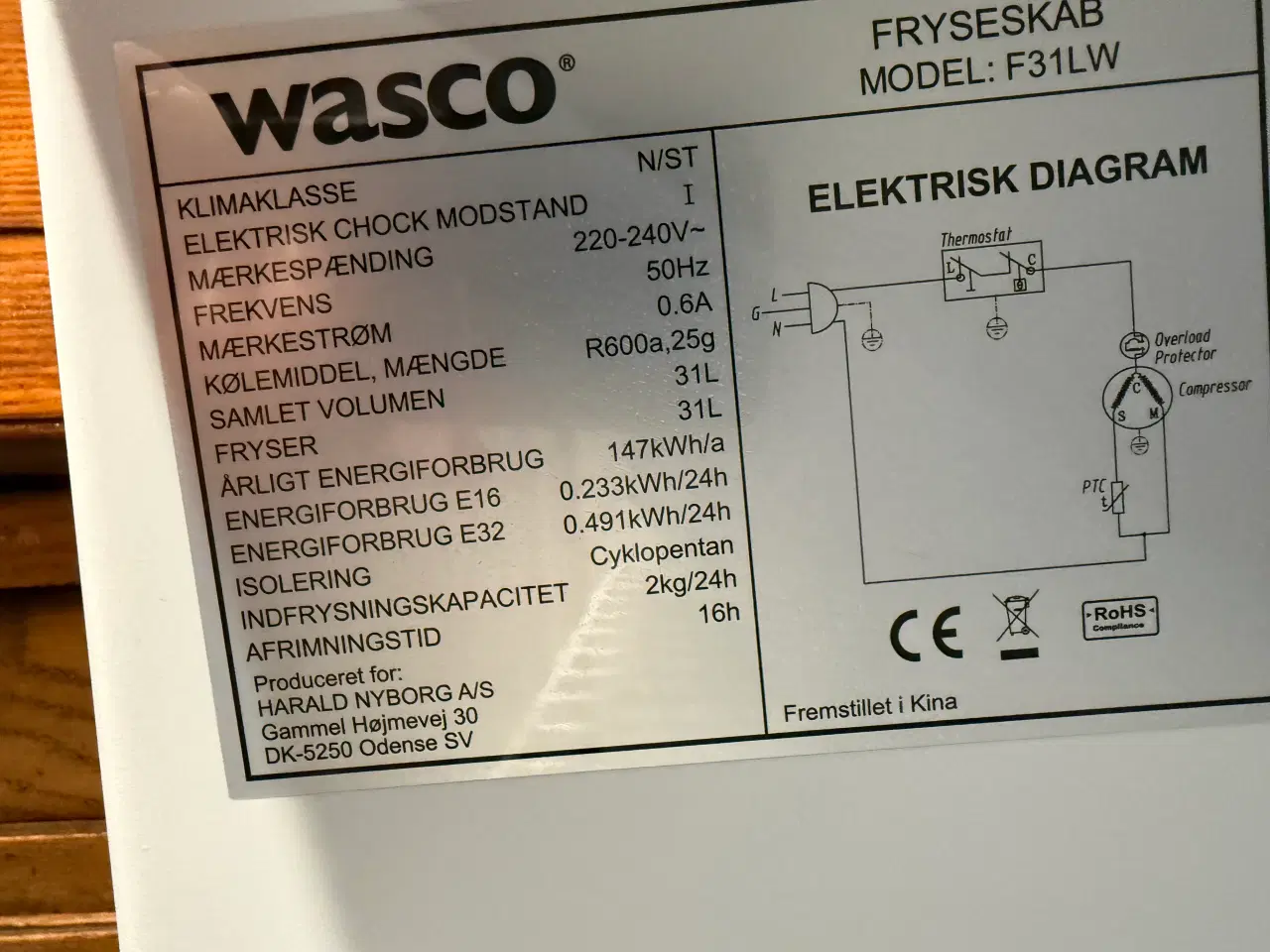 Billede 3 - Lille fryser på 31 liter til sommerens is - som ny