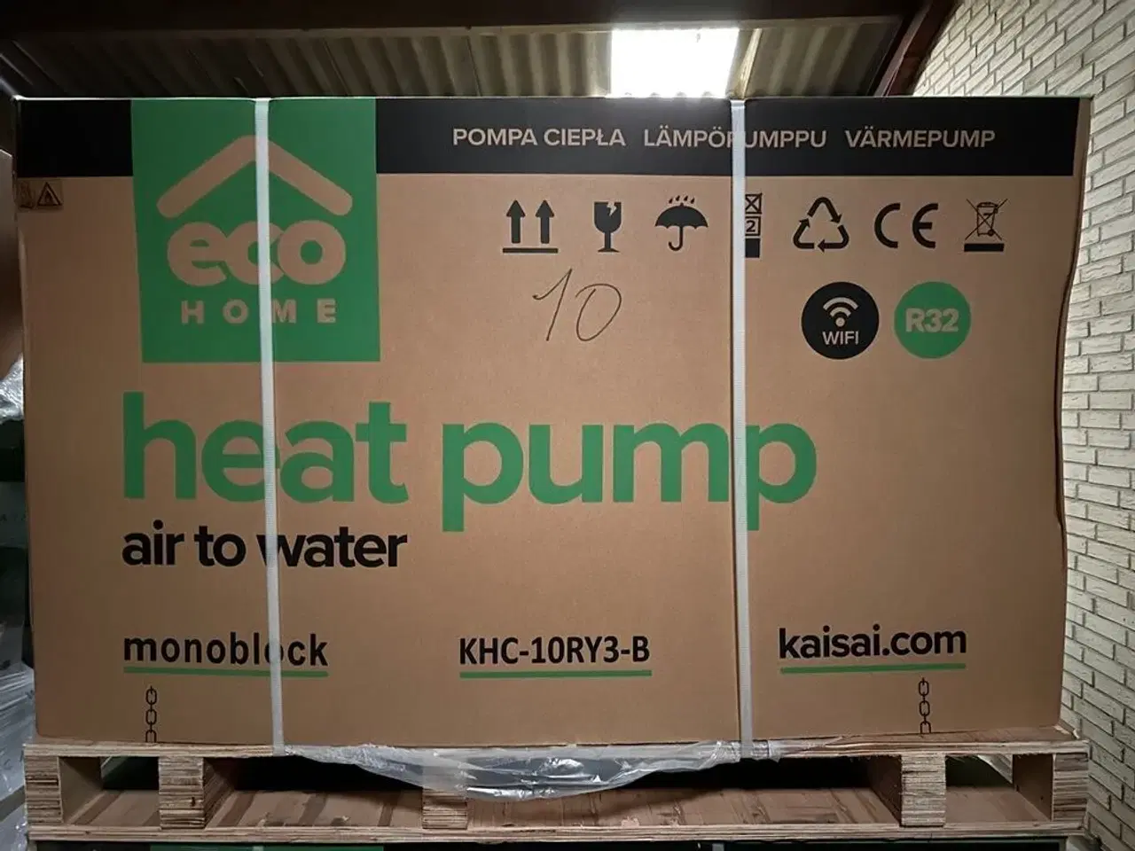 Billede 6 - Fabriksny 10 KW luft til vand varmepumpe KAISAI KHC-10RY3-B
