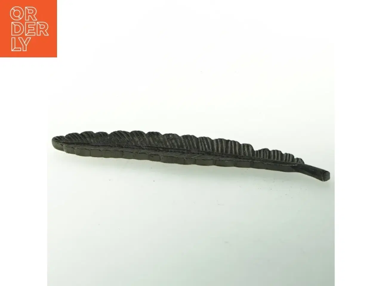 Billede 3 - Dekorativ fjer/bladformet fad (str. 25 cm)