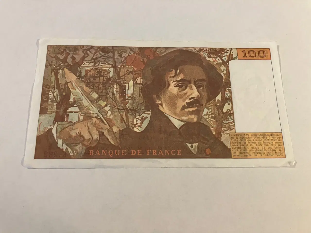 Billede 2 - 100 Francs France 1993