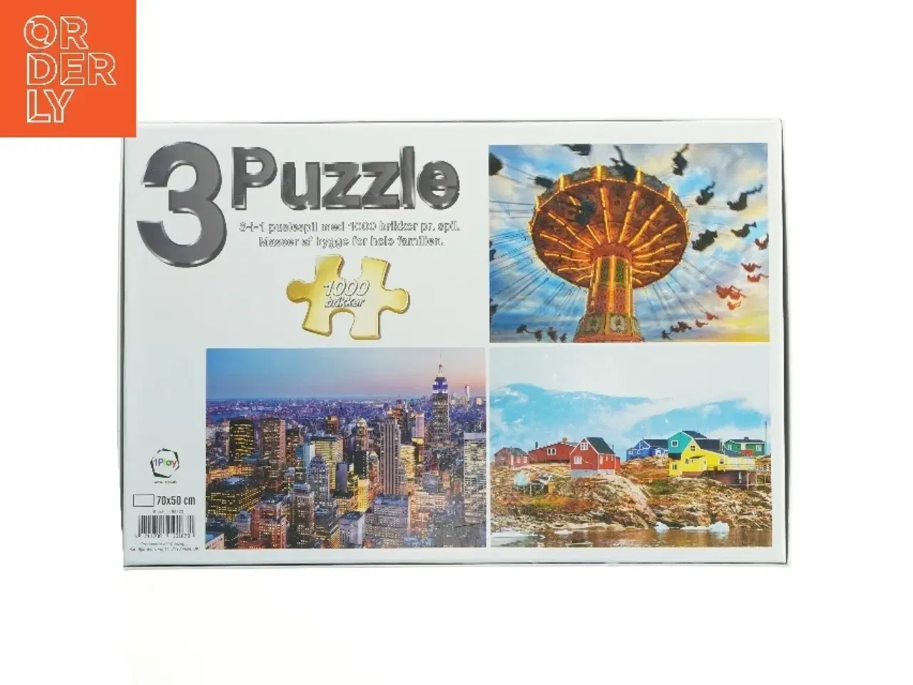 Billede 2 - 3-i-1 puslespil 1000 brikker fra 1 Play (str. 1000 brikker cm)