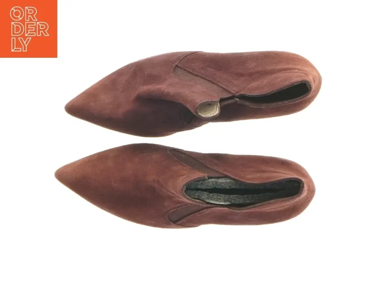 Billede 5 - Brune/vinrøde ankelstøvler med hæl fra Unisa (str. 38,5 )