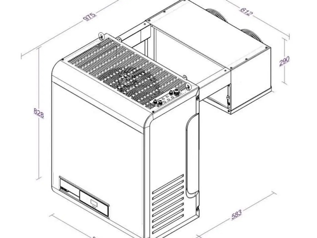 Billede 3 - Væg fryseaggregat – automatisk – 89 kg