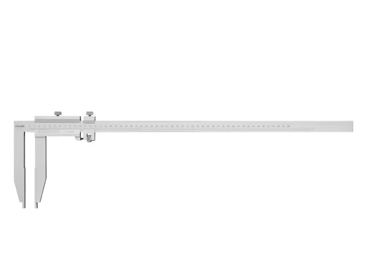 Billede 1 - Værkstedsskydelære 0-1000x0,02 mm med finjustering og 140 mm kæber