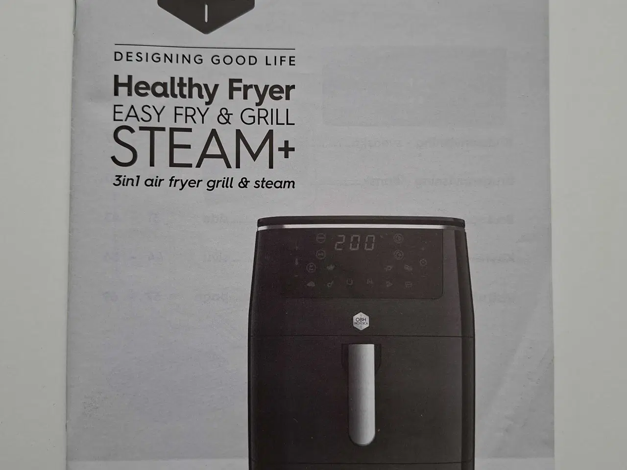 Billede 9 - OBH Nordica Easy Fry & Grill 3-i-1 Steam+ Airfryer