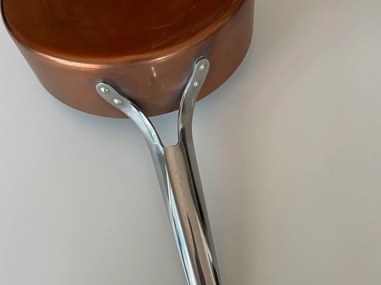 Billede 3 - Kobber gryde stor og lille med skaft