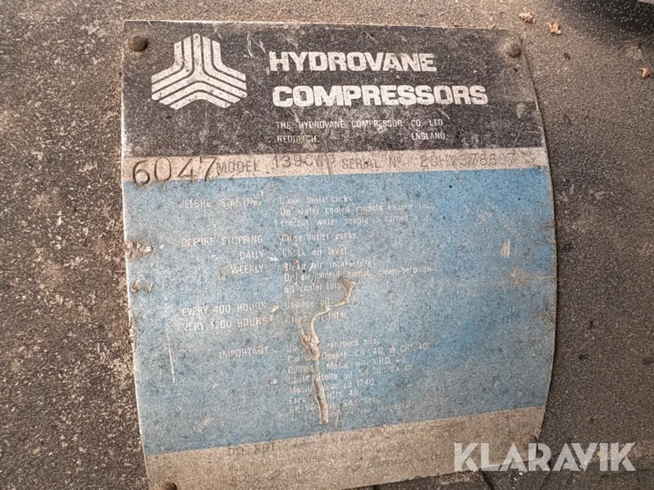 Billede 5 - Mobil kompressor Hydrovane