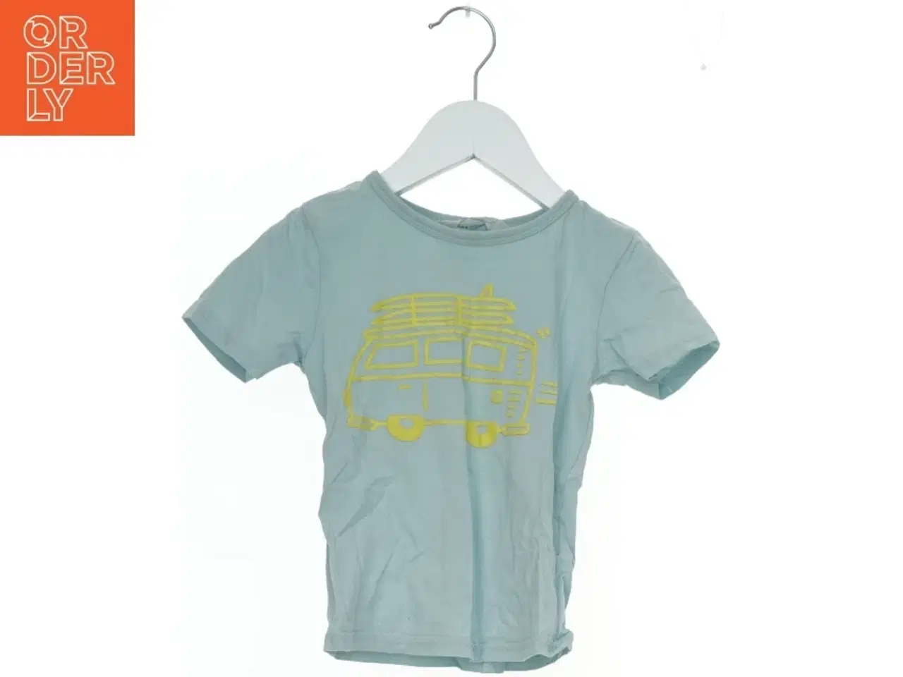 Billede 1 - Kortærmet T-shirt med bilmotiv fra H&M (str. 98)