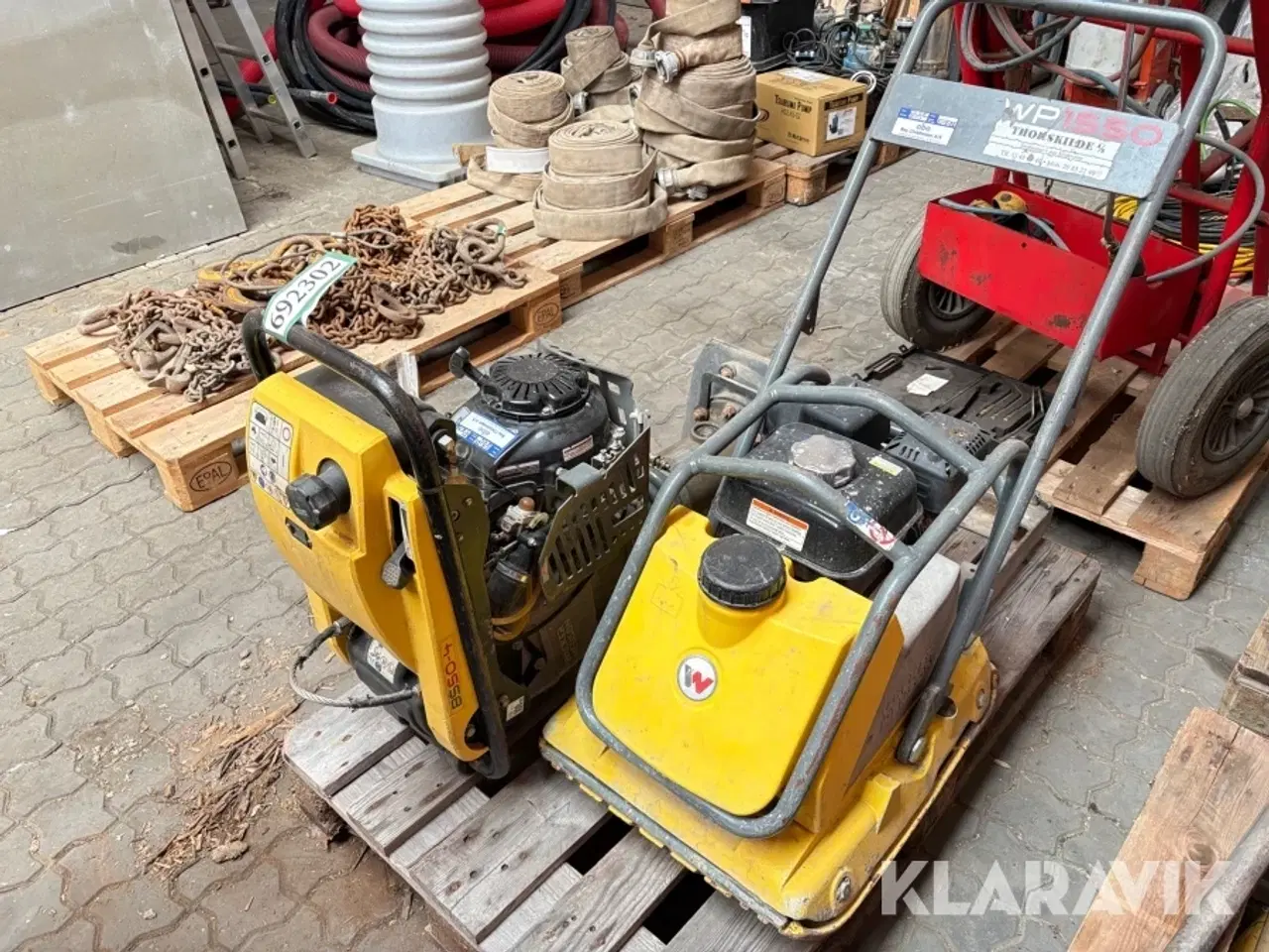 Billede 2 - Pladevibrator og Jordloppe Wacker Neuson WP1550/BS50-4As 11in