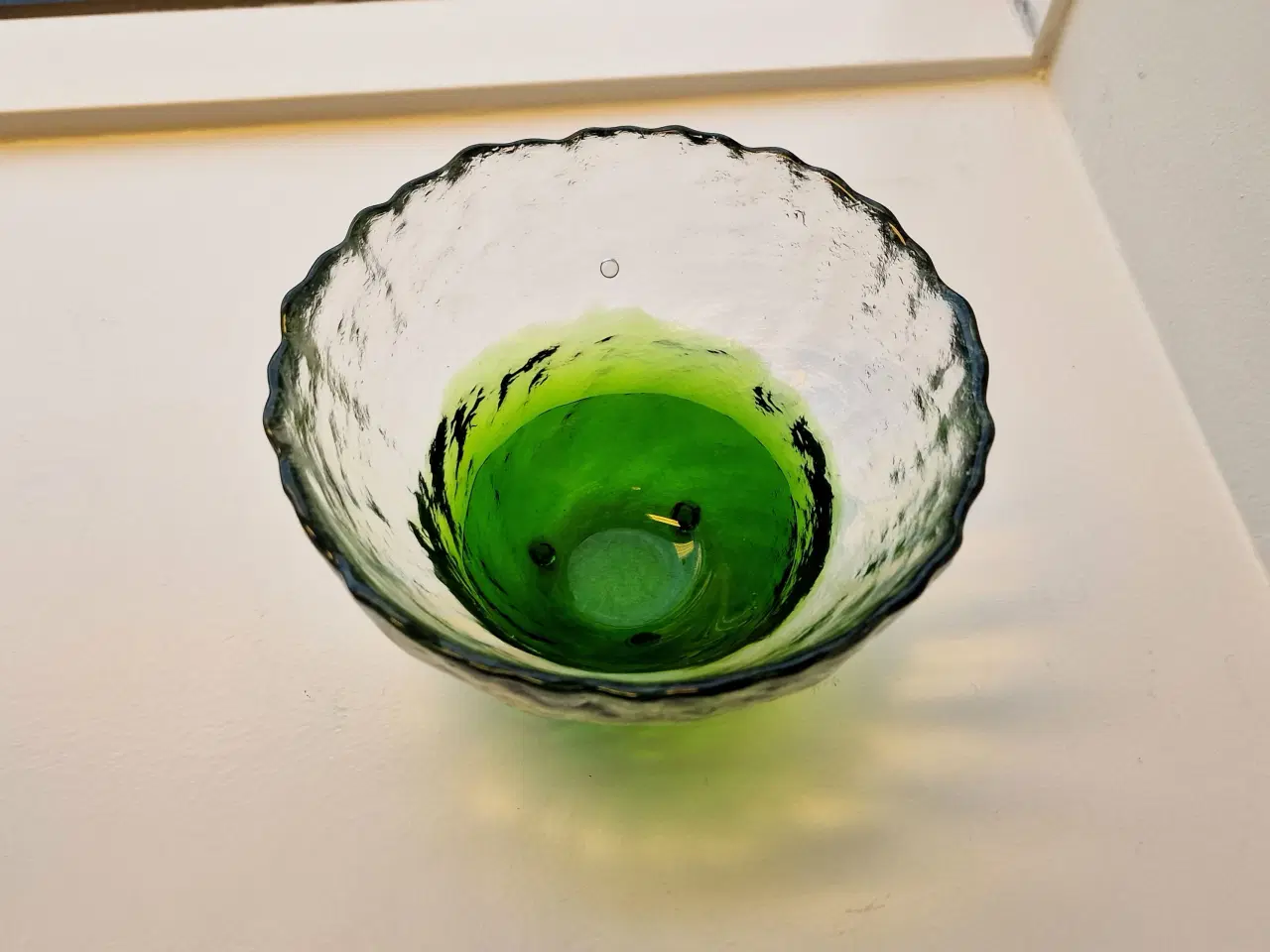 Billede 3 - Smuk glasskål.