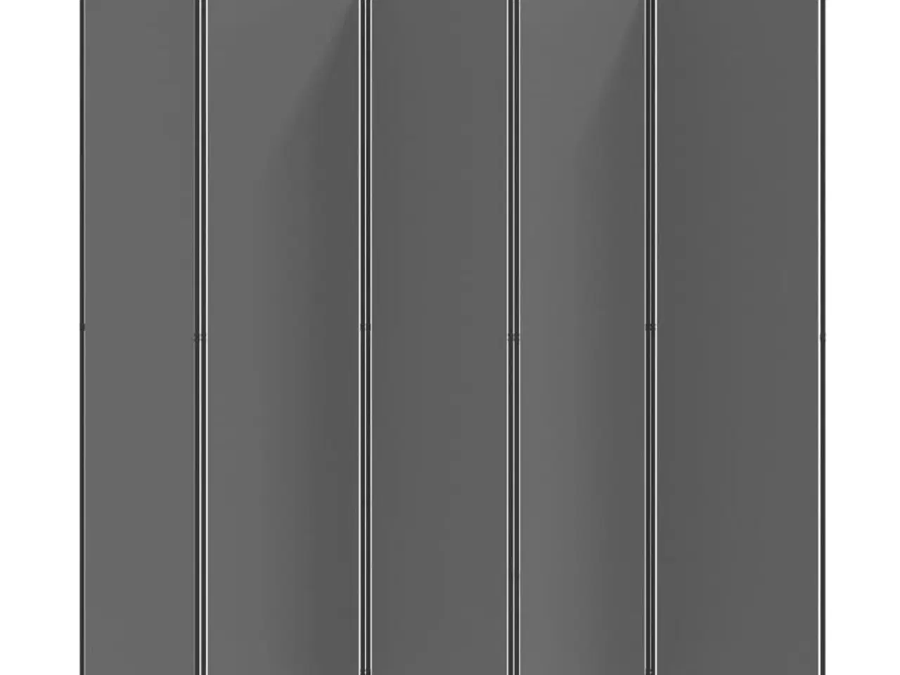 Billede 4 - 5-panels rumdeler 250x200 cm stof antracitgrå