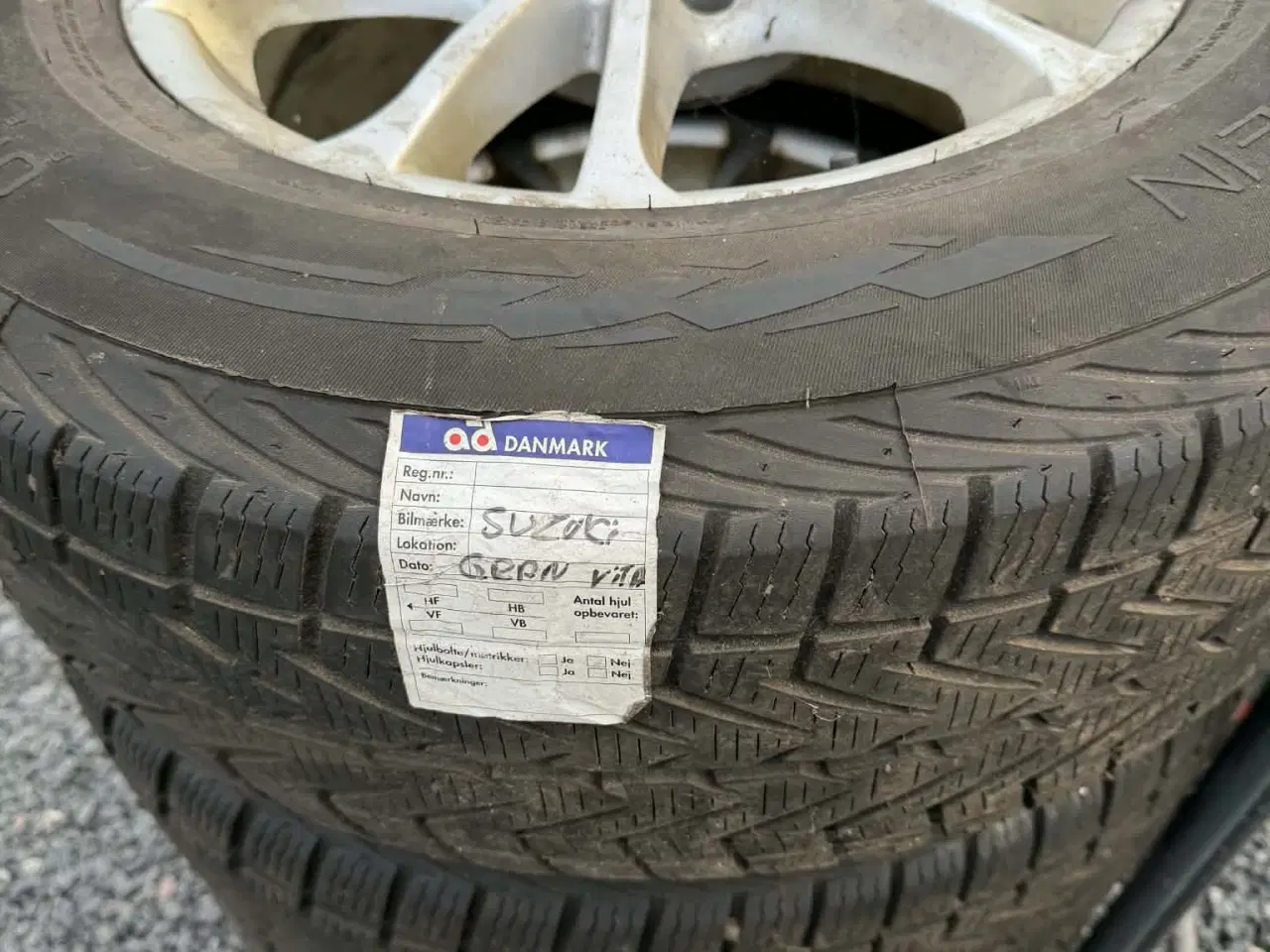 Billede 2 - 16" Alufælge Suzuki med vinterdæk