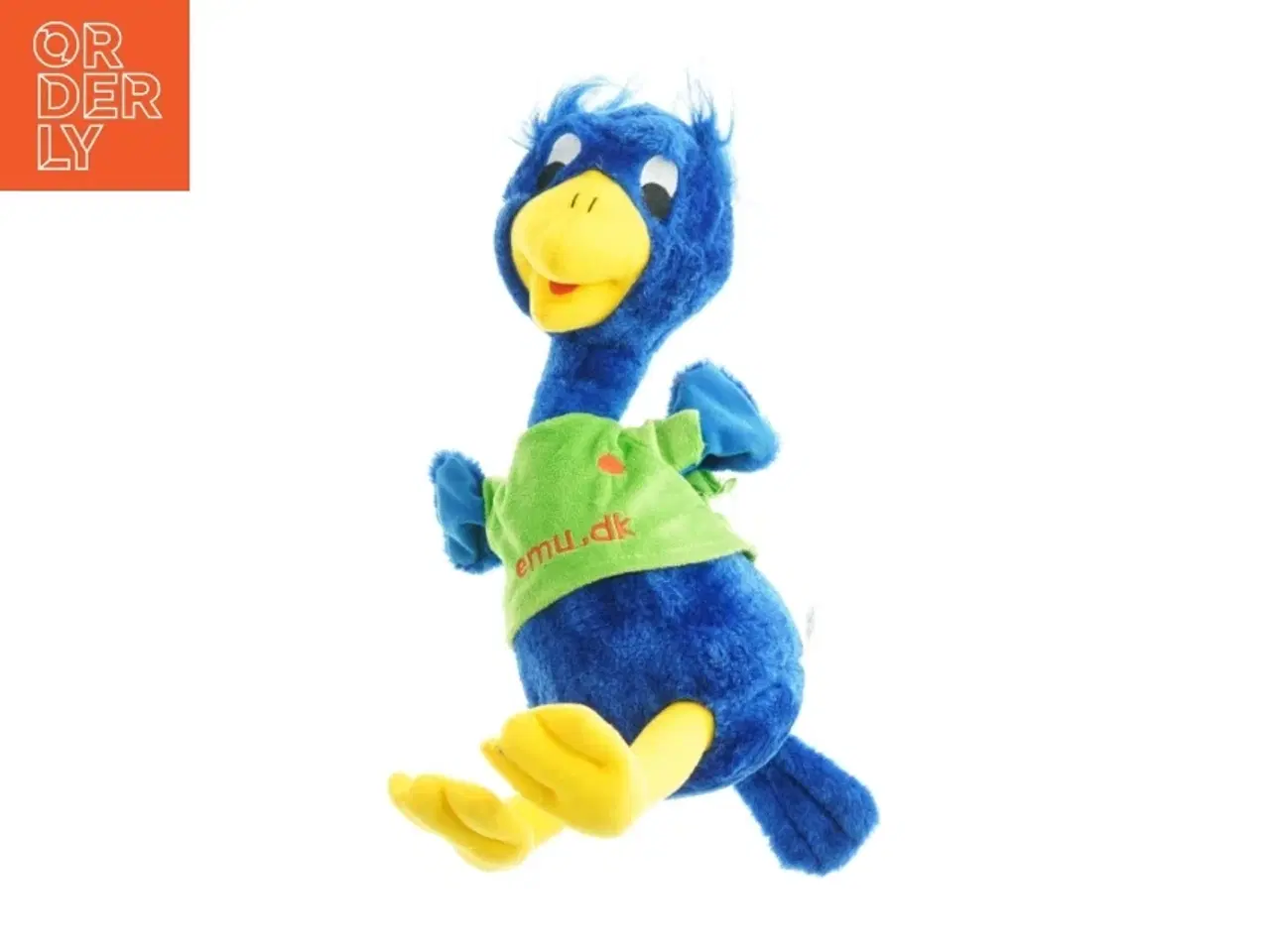 Billede 1 - Stort blåt plysdyr emu (str. 52 x 15 cm)