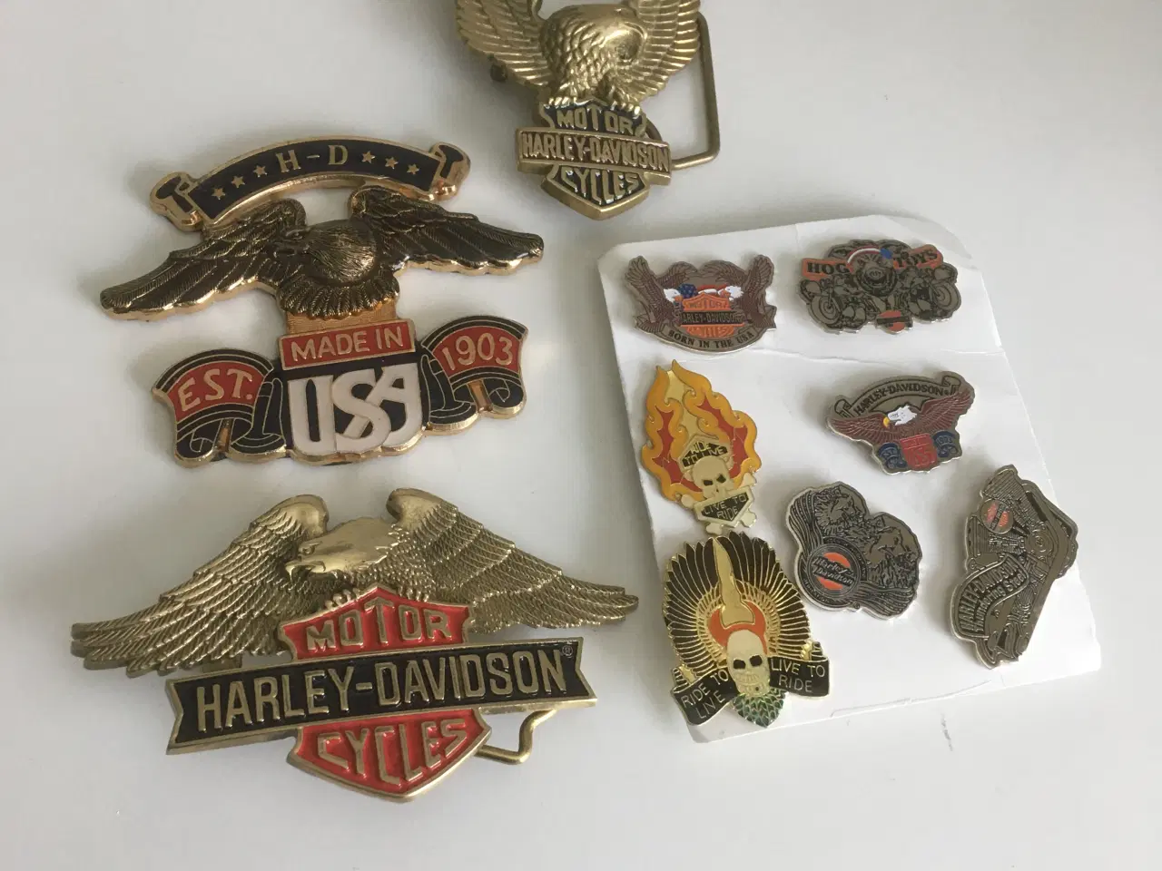 Billede 1 - harley davidson bæltespænde emblem emblemer