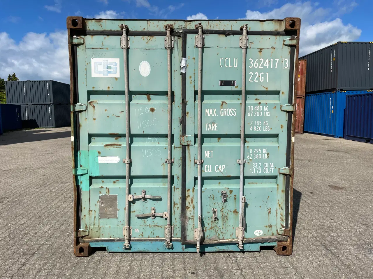 Billede 1 - 20 fods Container- ID: CCLU 362417-3