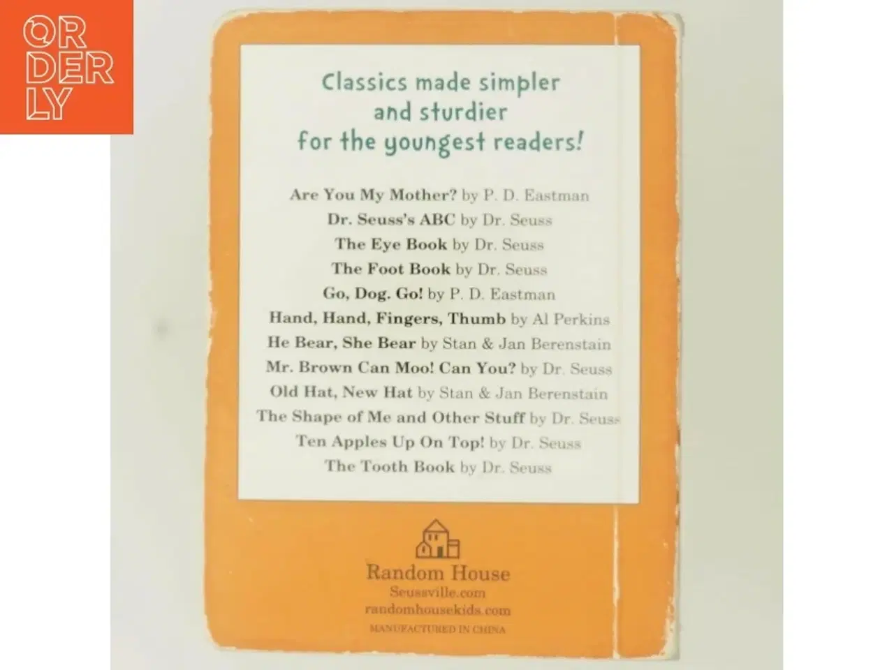 Billede 3 - Dr. Seuss &#39;Hop on Pop&#39; Pappæskebog fra Random House