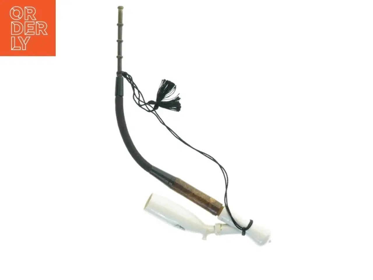 Billede 1 - Rygepipe med porcelænsdetaljer (str. 50 cm)