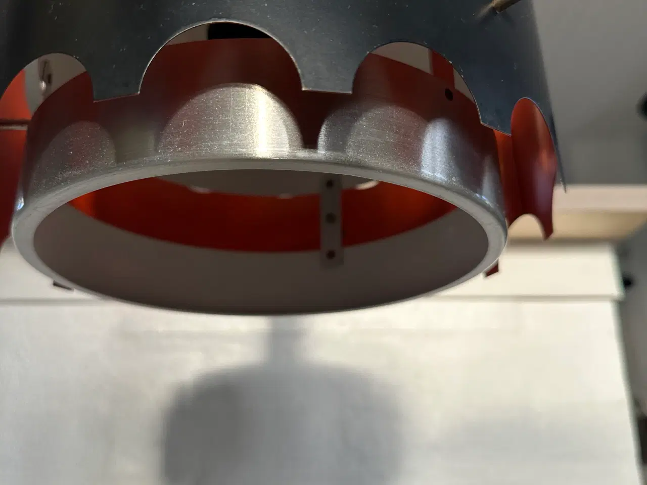 Billede 4 - Retro loftlampe i stål 