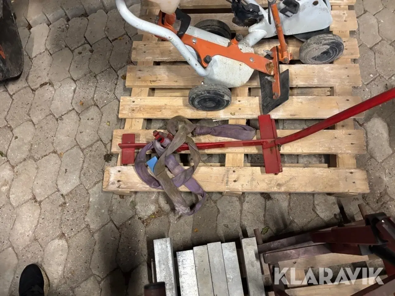 Billede 7 - Føringsvogn + fliseløfter Stihl FW 20