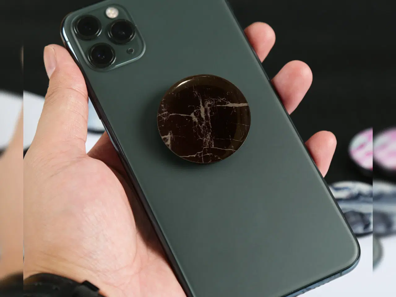 Billede 5 - Marmor Popsocket – Mobilholder til iPhone & Androi