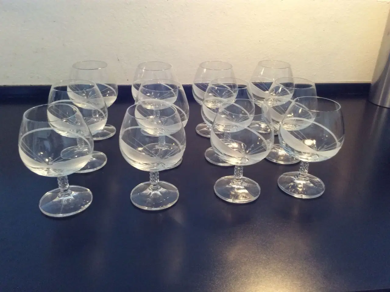 Billede 1 - Unikke cognacglas i krystal