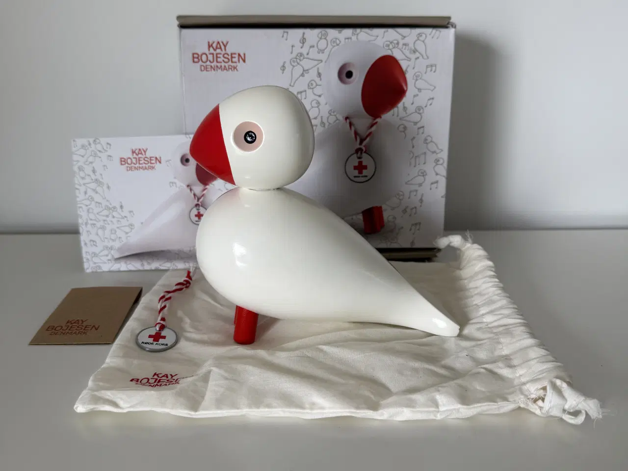 Billede 1 - Kay Bojesen Røde Kors Sangfugl, komplet