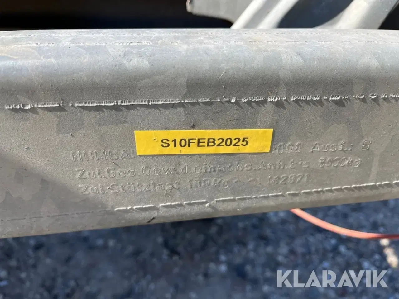 Billede 7 - Boogietrailer Humbaur 2000kg - med kran