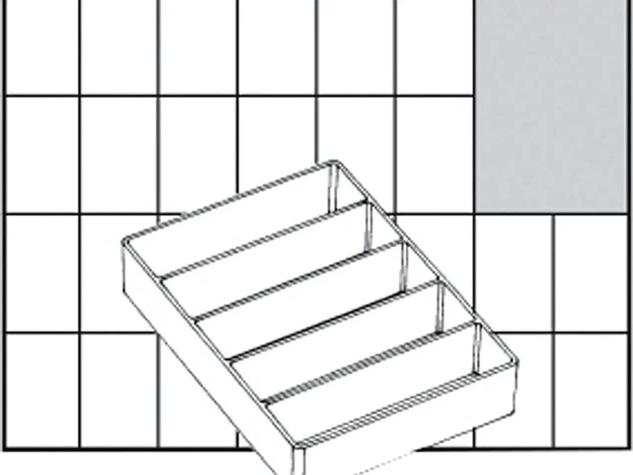 Billede 1 - Basisindsats A75 Low - Effektiv opbevaring 109x79 mm