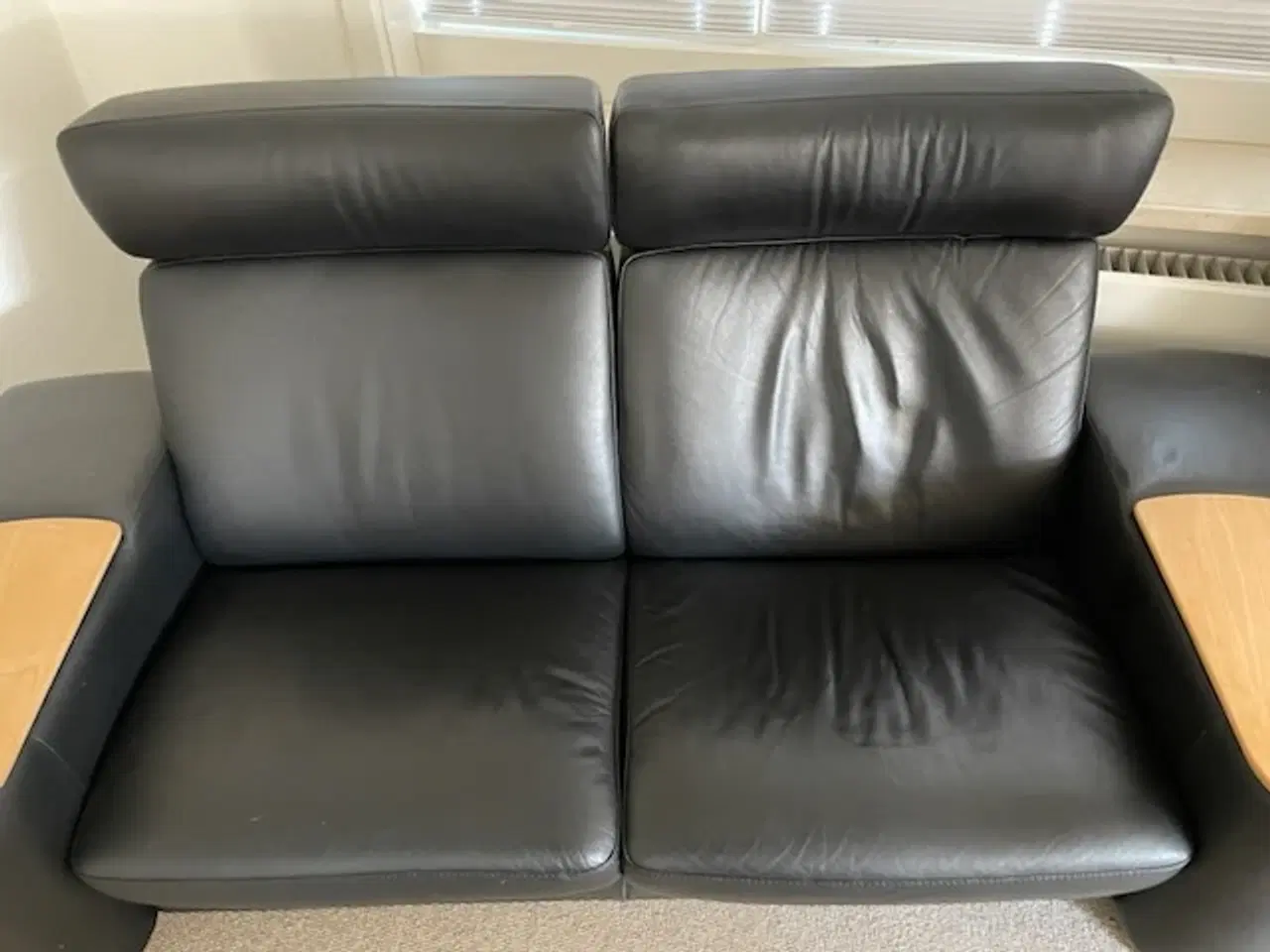 Billede 3 - Stressless sofa - biografmodel - med stor puf