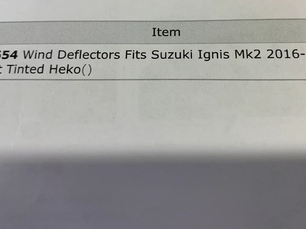 Billede 2 - 4 x vindafvisere til Suzuki Ignis