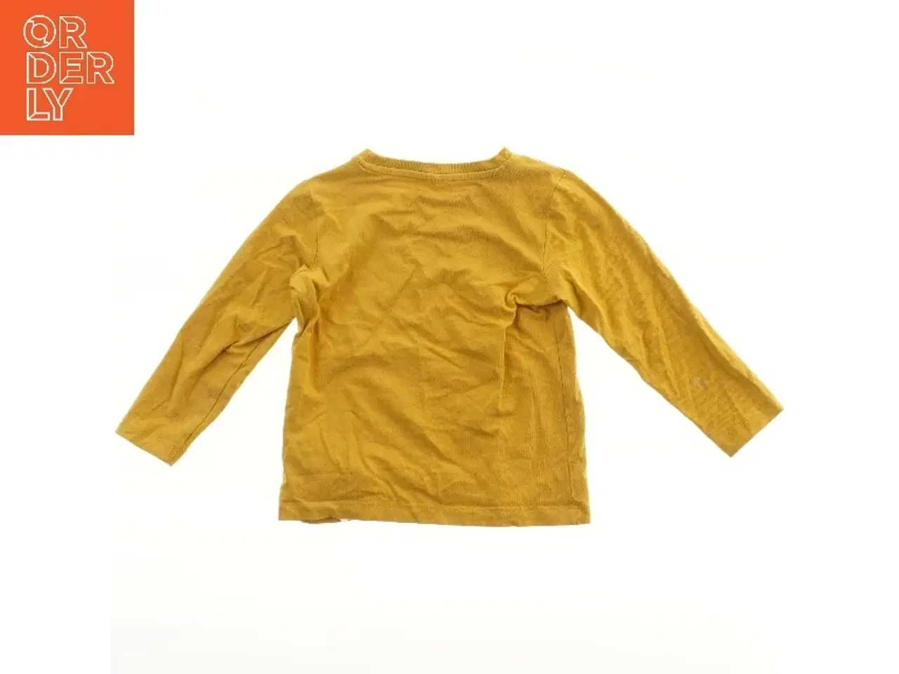 Billede 2 - Langærmet gul t-shirt fra name it med skateboardprint fra Name It (str. 92)