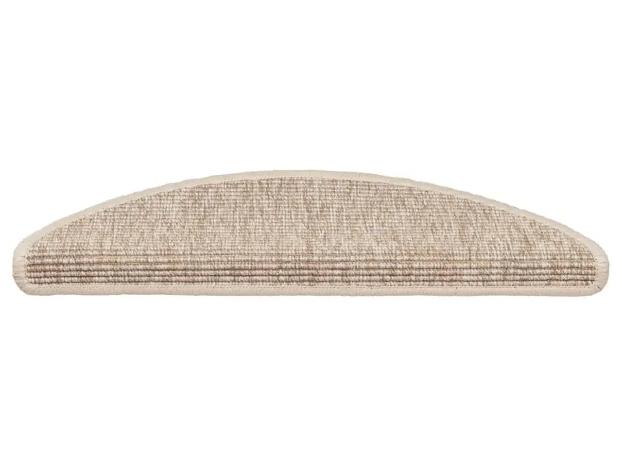 Billede 4 - Trappemåtter 15 stk. 56x17x3 cm lys beige halvrunde