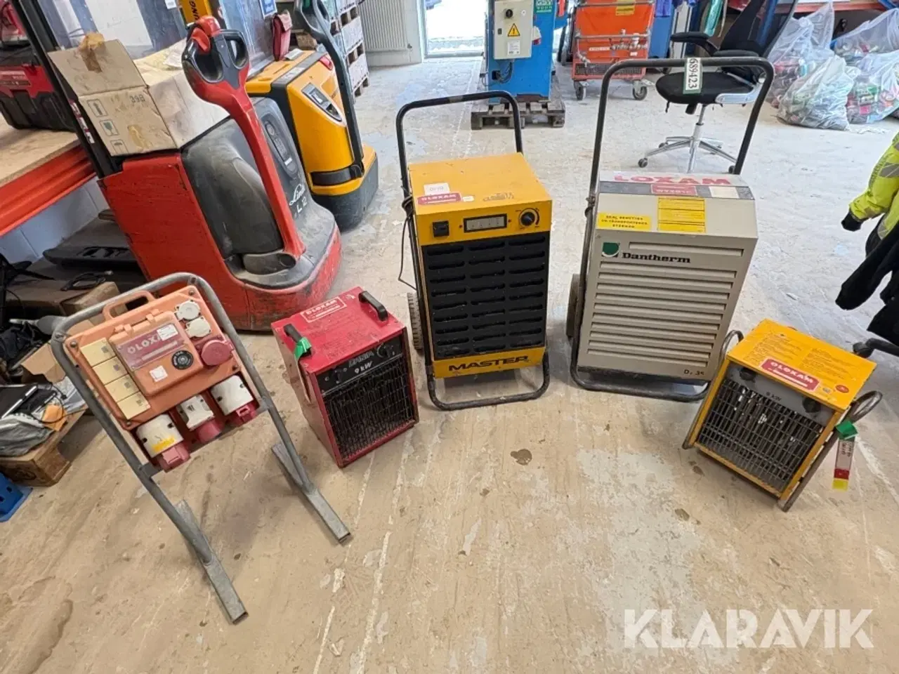 Billede 2 - Affugtere og varmeblæsere 5 styk