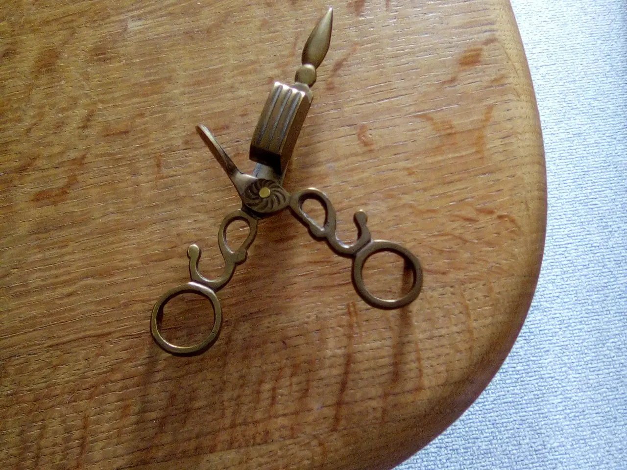 Billede 1 - antik lyseslukker messing