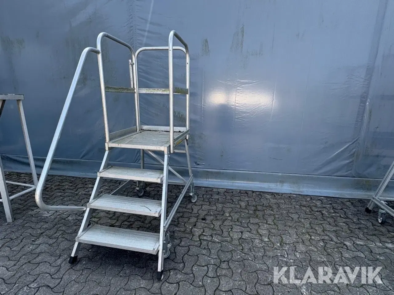 Billede 1 - Trappe med platform på hjul Zarges
