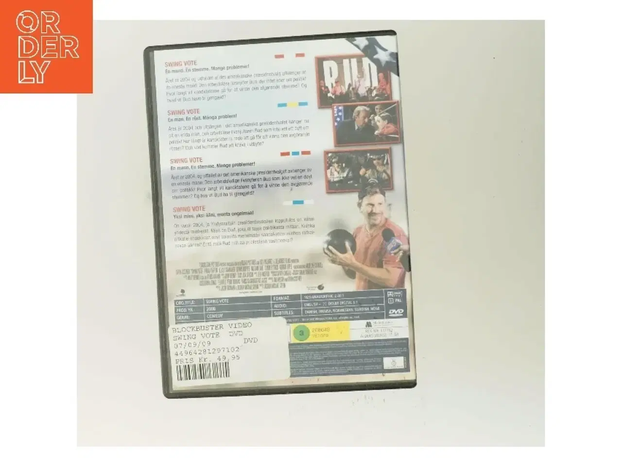 Billede 3 - Swing Vote med Kevin Costner (DVD)