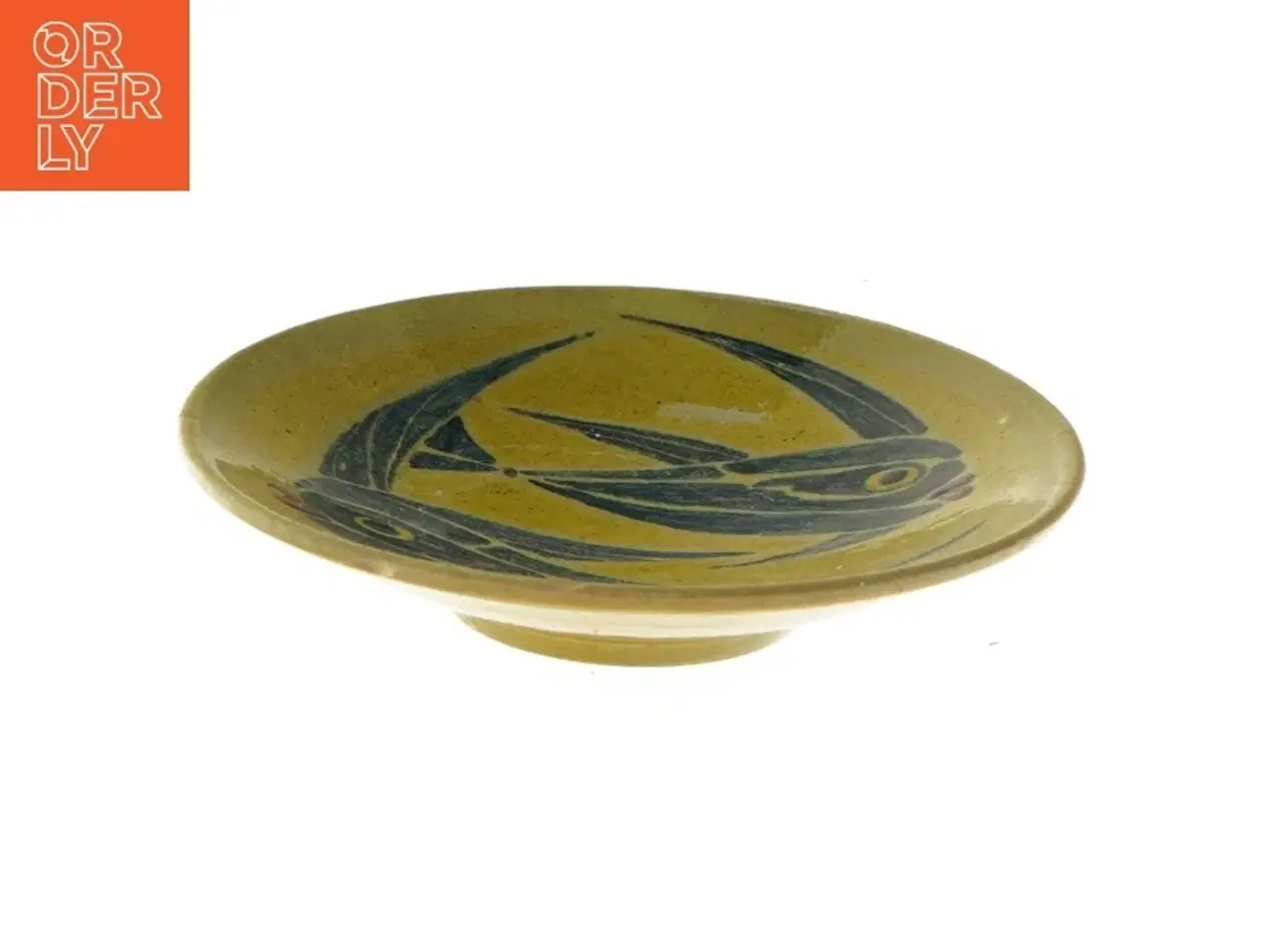 Billede 2 - Keramisk skål med fiskemotiv (str. 16,5 cm)