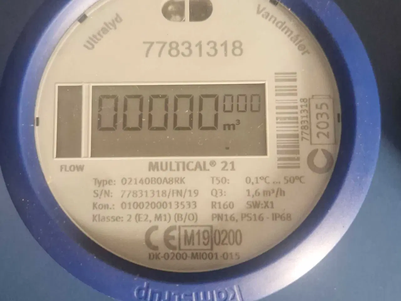 Billede 3 - 2 stk Kamstrup Multical 21 vandmålere