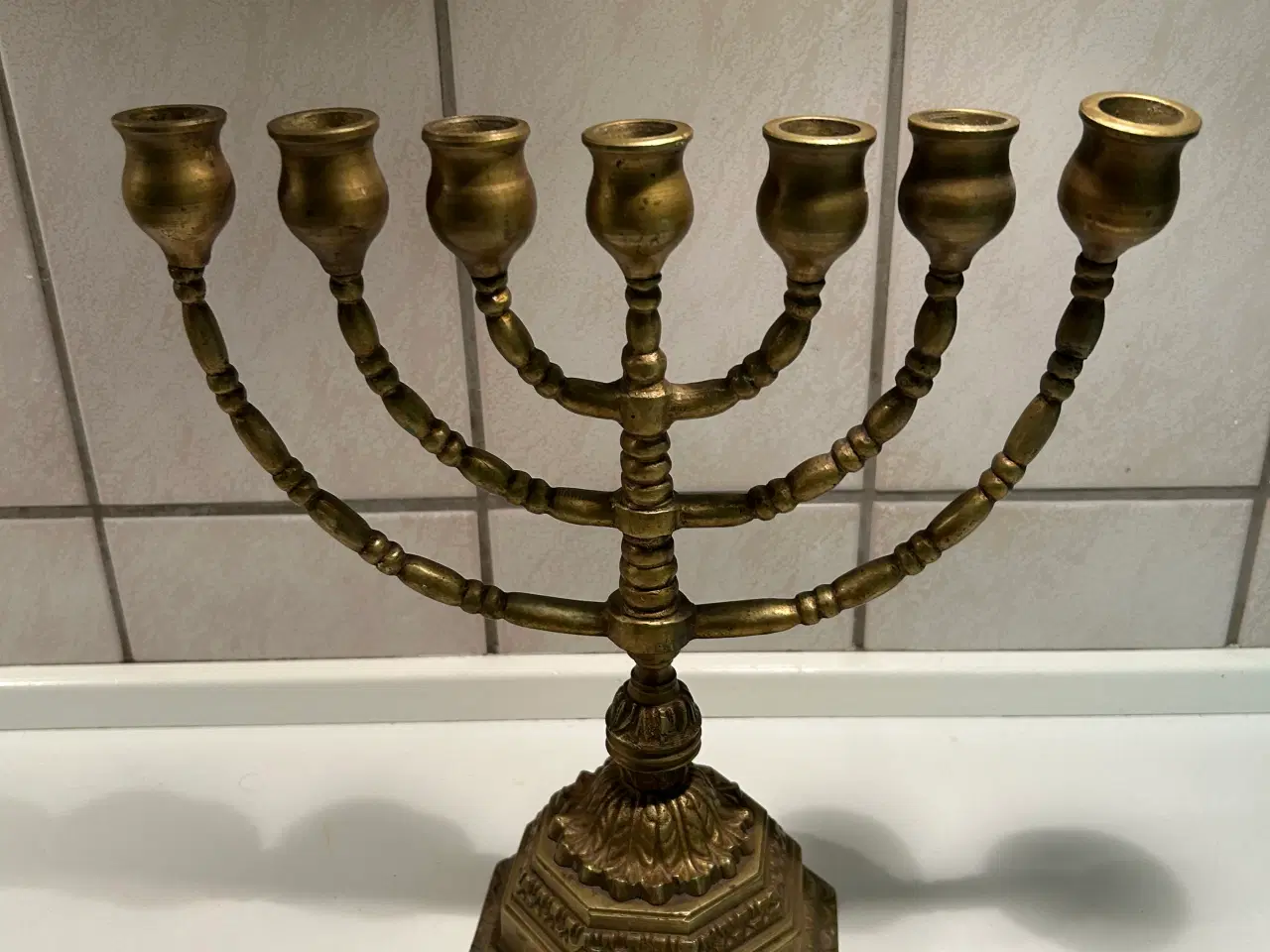 Billede 1 - Vintage 7 armet lysestage